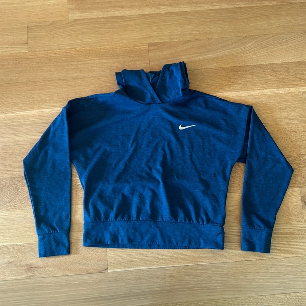 NIKE RUNNING Dri-Fit Blue Long Sleeve Pullover